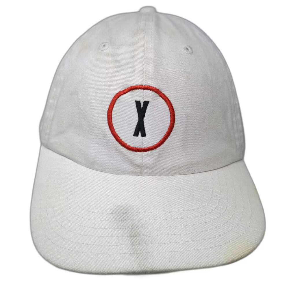 Apollo USA Baseball Cap Hat White Black Slideback OS Trust No One Embroidered